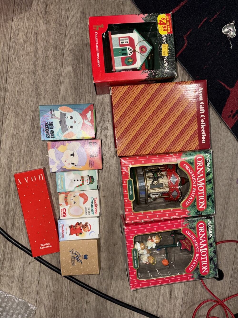 Vintage Huge Christmas Ornament Lot Disney Avon 33 With Original Box 62 No Box
